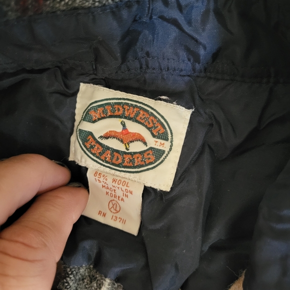 MIDWEST TRADERS XL button up 85% wool 15% nylon made in Korea rn 13711 - Picture 5 of 7